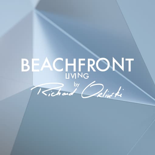 BEACHFRONT LIVING BY RICHARD ORLINSKI logo